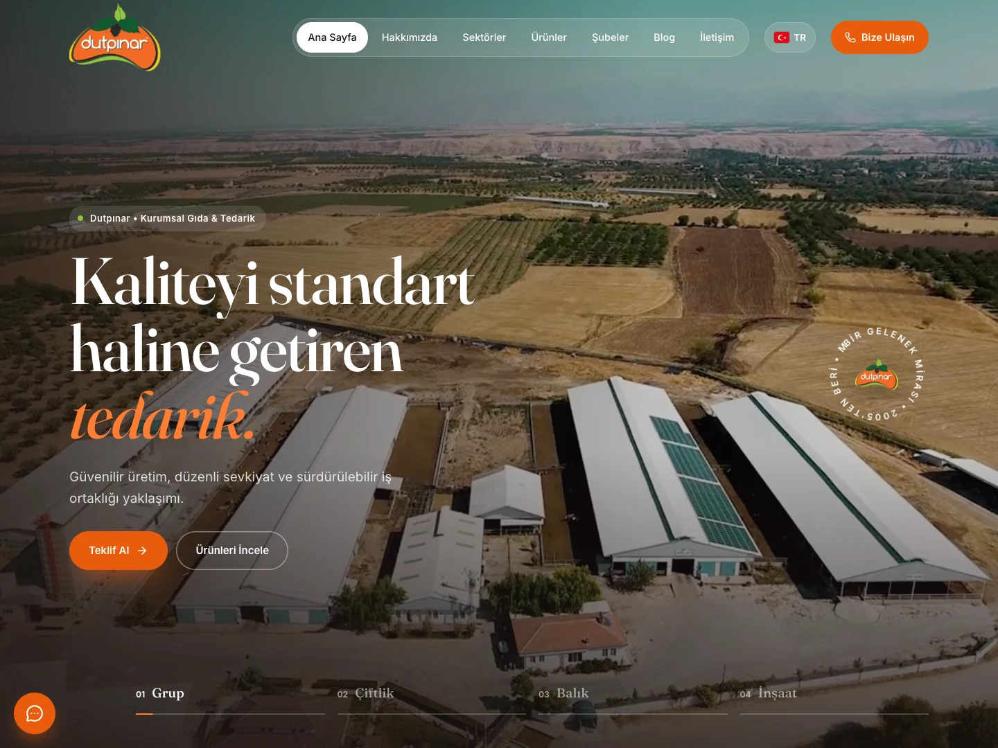 Dutpınar: a new web interface bringing four sectors together