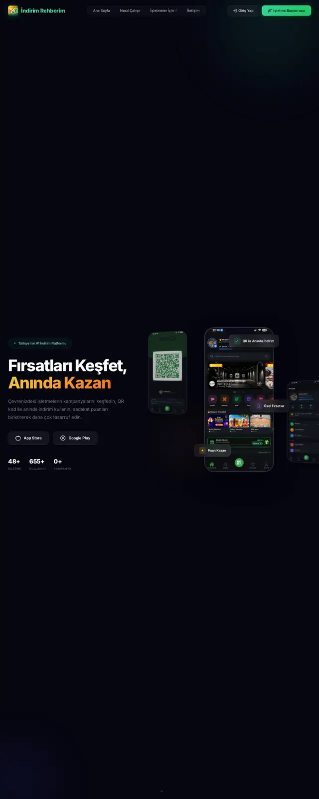 İndirim Rehberim web sitesi ekran görüntüsü