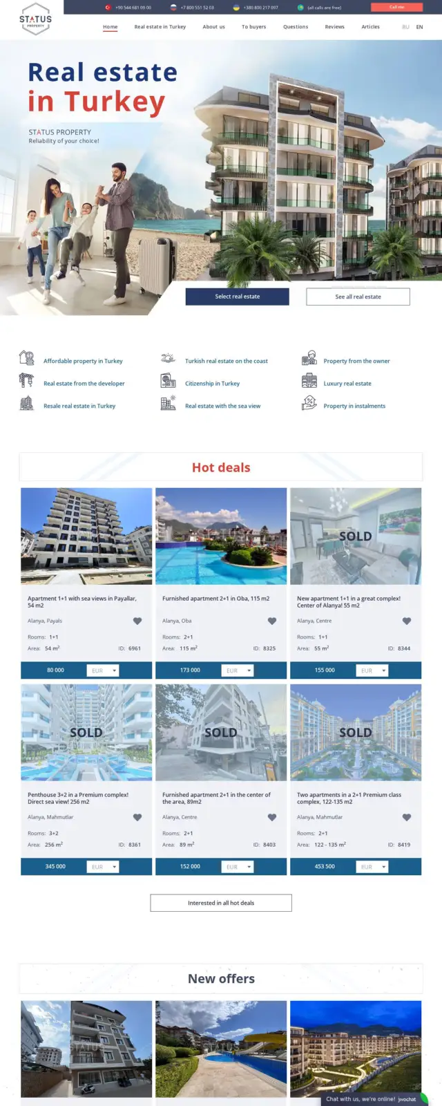 Status Property web sitesi ekran görüntüsü